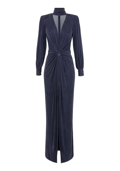 Abito red carpet in jersey cupro con nodo ELISABETTA FRANCHI | Abiti | AB68447E2B75